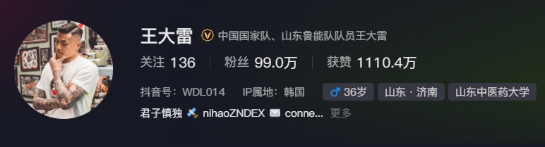  事出突然？泰山賽前幾小時亞冠退賽，王大雷社媒IP還顯示在韓國