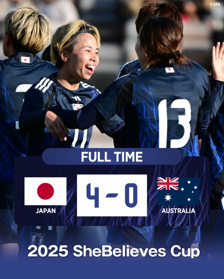  熱身賽日本女足4-0澳大利亞女足，田中美南2射1傳&長谷川唯任隊(duì)長