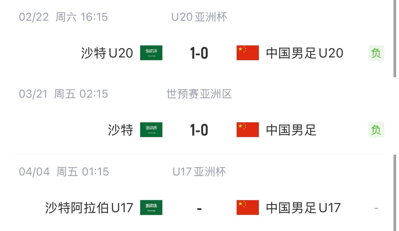  國(guó)字號(hào)三遇沙特！國(guó)少U17亞洲杯首戰(zhàn)對(duì)陣沙特，此前國(guó)足&國(guó)青均負(fù)