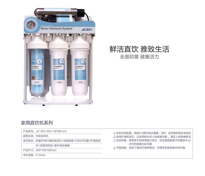 凈水器凈水流量越大≠越好，看凈水指標選凈水器